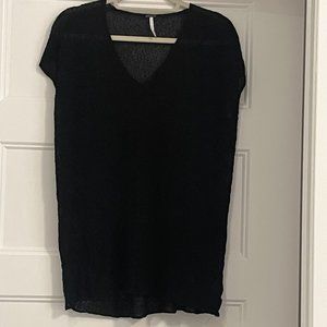 FREE PEOPLE Black Tunic Cover Up